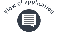 Flow of application：お申込・遺品整理の流れ